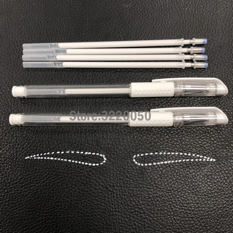 100pcs White Eyebrow Marker Pen Surgical Skin Marker White Tattoo  Permanent Makeup Pen Microblading Eyebrow Pen Pmu Accessories