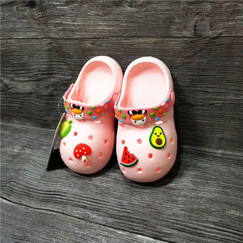 Cartoon Nette Clogs kinder Sandalen Loch Schuhe Jungen und Mädchen Weichen Boden Nicht-slip Baby Hausschuhe Sommer Kinder schuhe für Mädchen