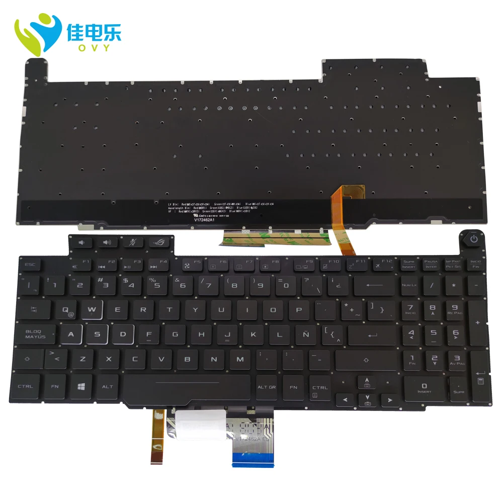 

Latin Laptop Gaming Backlit Keyboard For ASUS ROG Zephyrus M GM501 GM501GM GM501GS LA Fit Spanish Replace Keyboards Backlight