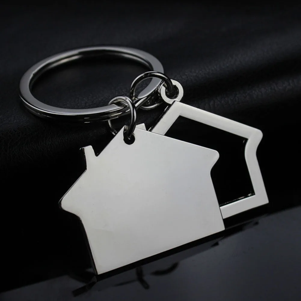 Modern House Home Keychain Key Chain Keyring  Cabin Small House Hanging Pendant Keyring Key Holder Keychain Bag Purse Decor New