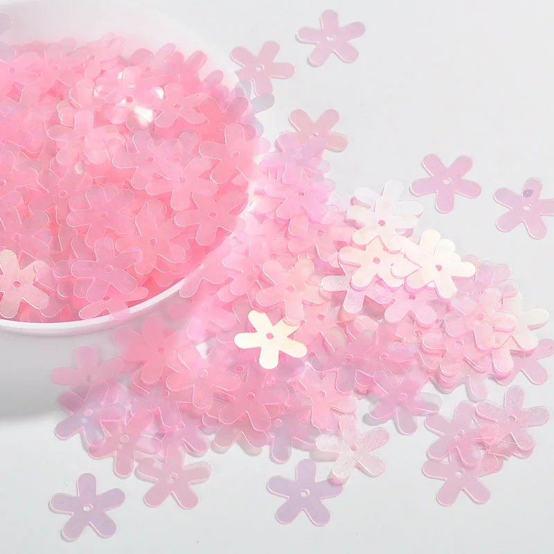 10g/Pack Matte Pink Sequin Flower Plum Star Shell Shape Sequins Paillettes Wedding Confetti  DIY Handcraft Sewing Accessories