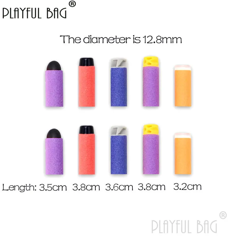 PB Playful bag Foam short bullets Colorful soft bullet toys Children CS game accessories Soft bullet equipment QF76S