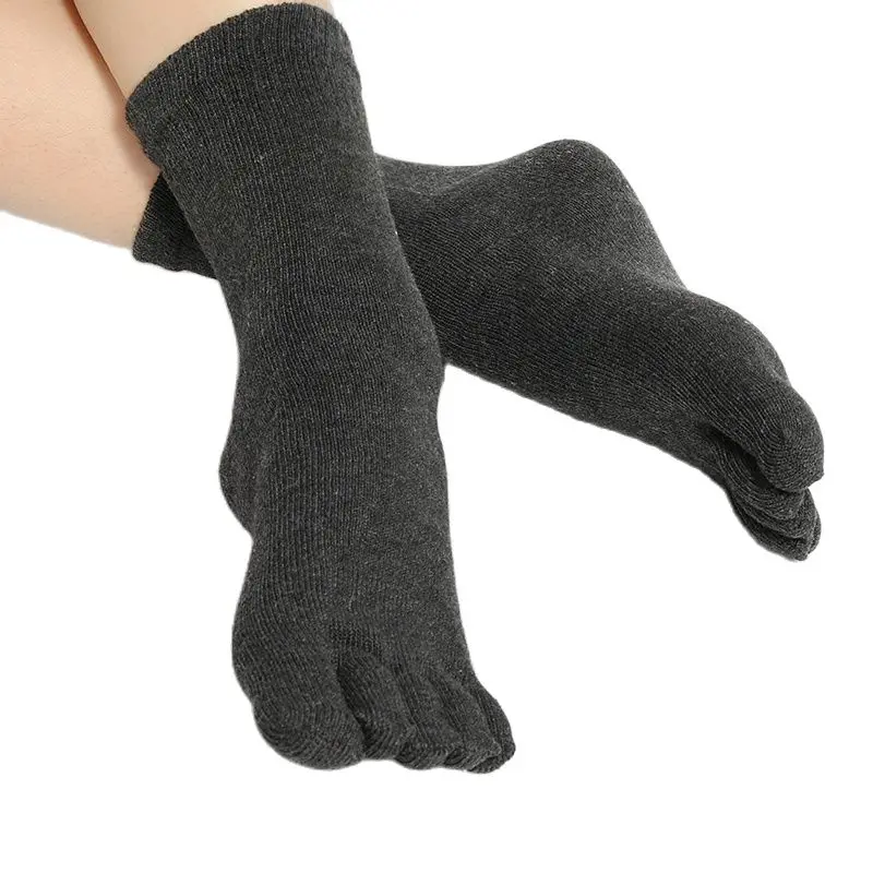 Hot Sale Fashion Unisex Five Finger Cotton Socks Men High Quality Casual Comfortable Warm Separate Toe Socks Meias 6 Colors