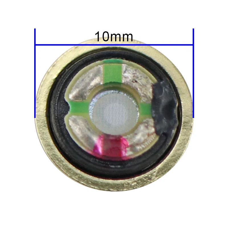GHXAMP 10mm Subwoofer Headphone Speaker Metal Convex Speaker Unit In-Ear Earphone Speaker DIY Accessories 18Ohm 2pcs