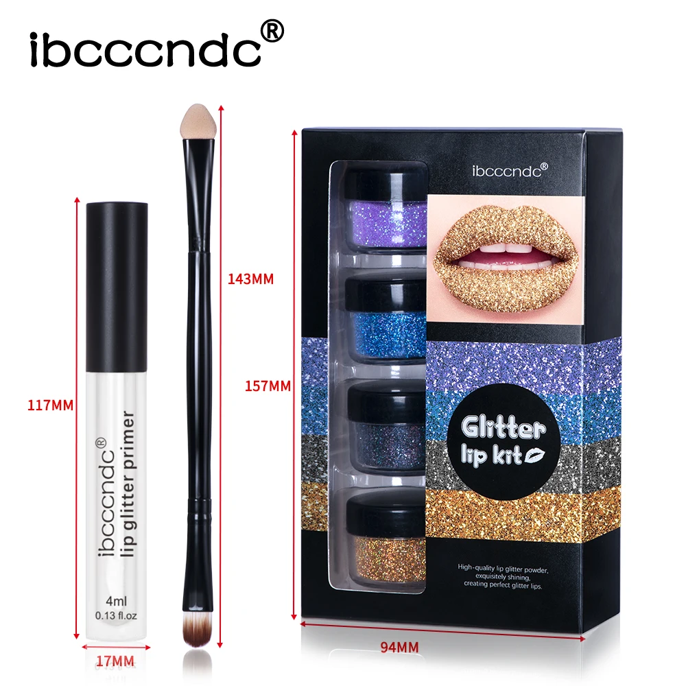 Diamond Shimmer Diy Glitter Lippenstift Set Lipgloss Langdurige Glitter Vloeibare Lipstick Waterdicht Diamond Pearl Diy Lipgloss