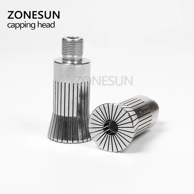 ZONESUN głowica zamykająca do nowej czapki z perfumami zaciskarka + capper + metalowa nakrętka prasa + ograniczenie maszyny