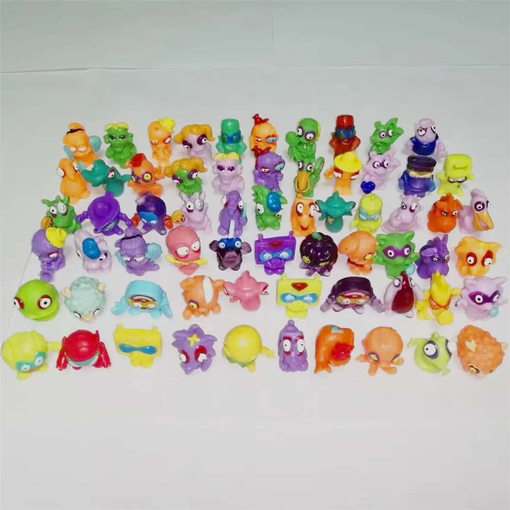 10-20pcs Original Superzings Zomlings Action Figures Dolls 3CM Super Zings Garbage Collection Toys Model for Kids Playing Gift