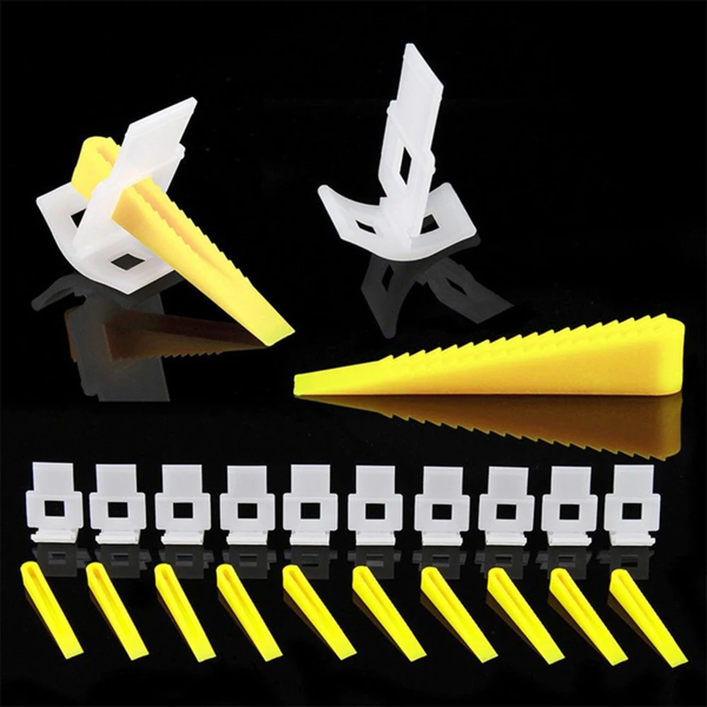 200Pcs special tile leveling system gasket construction tool corner tile floor PE tile grouting  construction tools wall tiles