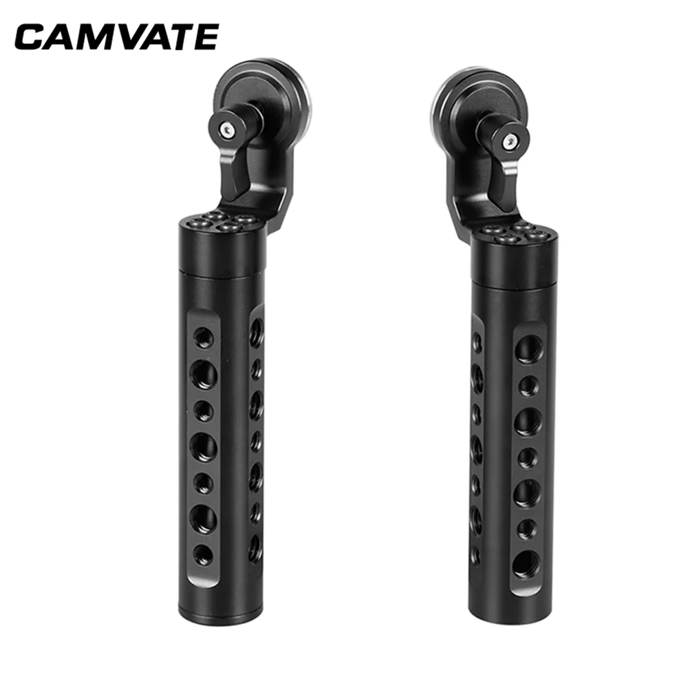 CAMVATE Aluminum Camera Cheese Handle With ARRI Rosette Mount M6 Female Thread for DSLR Camera Shoulder Handgrip Support System