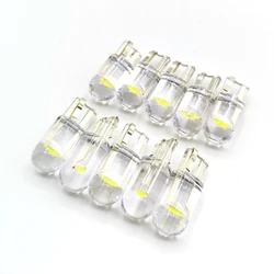 10x 2021 Neueste W5W Led T10 Auto Licht COB Glas 6000K Weiß Auto Autos Lizenz Platte Lampe Dome Lesen DRL Birne Stil 12V