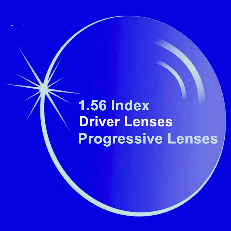 1.56 Index Driver Progressive Lenses Prescription Clear Lens Anti Glare Anti Blue Ray Designed For Driver Use Computer Work Use