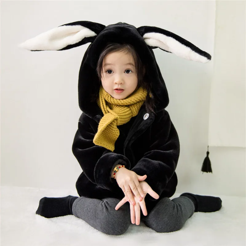 Tonytaobaby New Winter Clothes for Boys and Girls Fur Children Fur Coat Imitation Rabbit Hair Coat