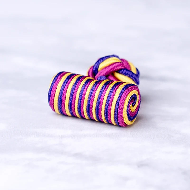 Fashion Silk Knots Cylinder Cufflinks 18 Colors Cuff Button For Men Shirts Hat Shoes Wedding Gifts Business Sewing Decoration