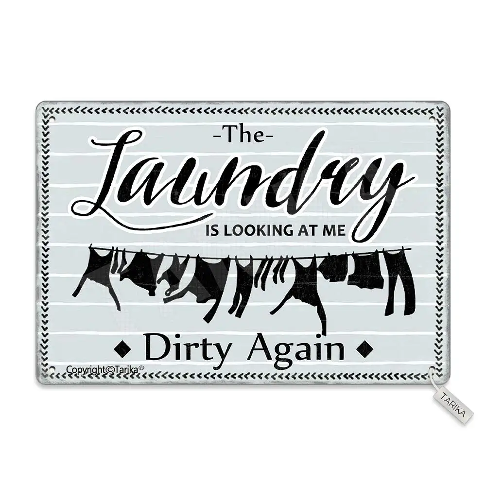 

Стирка смотрит на меня грязный снова Металл 20 х30 см винтажное украшение художественный знак для дома кухни ванной фермы сада G