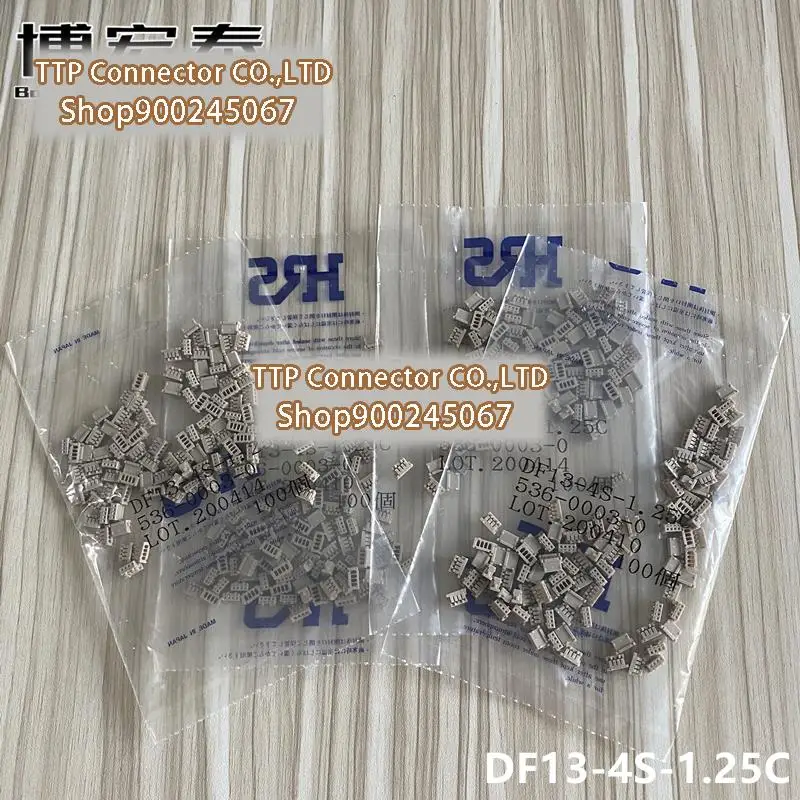 

100pcs/lot Connector DF13-4S-1.25C Plastic shell 4P 1.25mm 100% New and Origianl