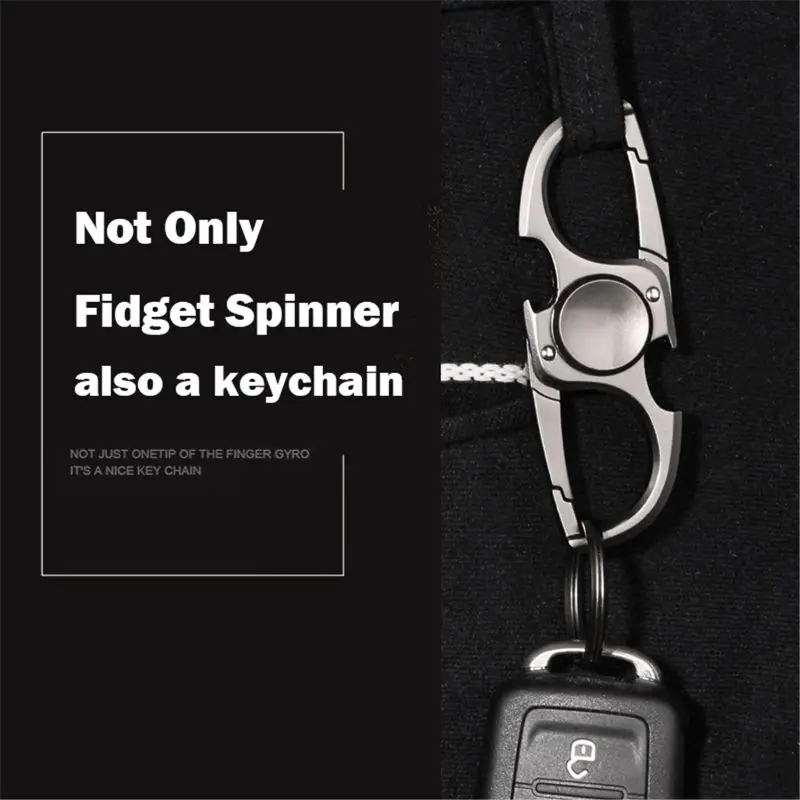 Finger Spinner Fidget Hand Spinner Anti-Anxiety Toy Relieves Stress Finger Spinner Ketchain Bottle Opener EDC Adult Kids boy Toy