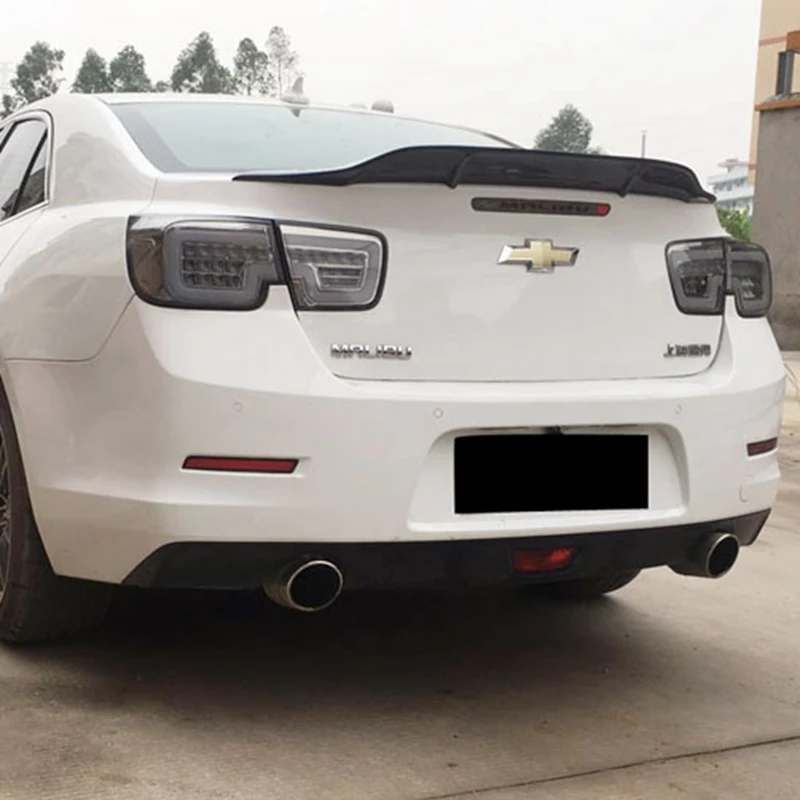 For Chevrolet Malibu Spoiler 2012 13 14 15 16 17 18 Year Glossy Carbon Fiber/FRP Rear Wing R Style Accessories Car Refitt