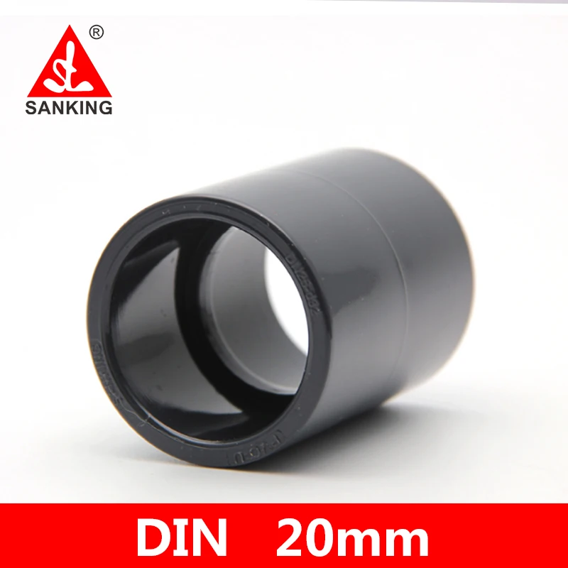 Sanking UPVC 20mm Coupling（S X S）Straight Connector Water Pipe Coupling For Garden Irrigation Watering Aquarium Pipe Joints PVC