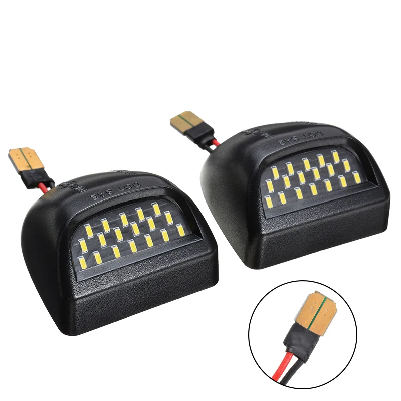 

2Pcs For Cadillac Escalade ESV EXT LED Car Truck Number License Plate Light Auto Signal Lamp For Chevrolet Silverado GMC Sierra