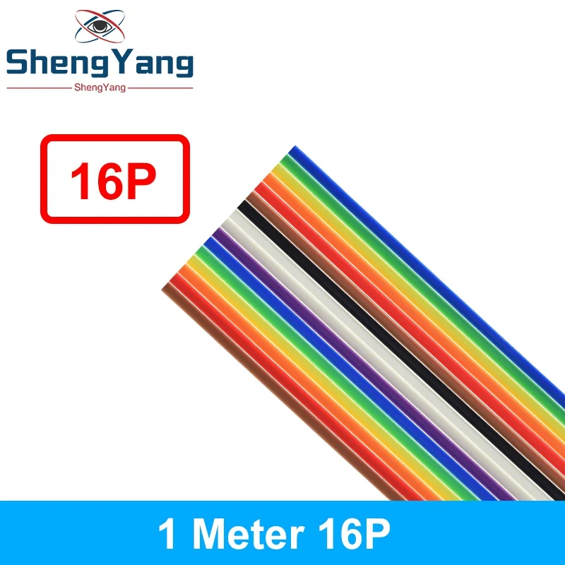 1/3 Meter 10P/12P/14P/16P/20P/26P/34P/40P/50P 1,27 mm Rastermaß Farbiges Flachbandkabel für DuPont-Draht für FC für Dupont-Stecker – Detail 6