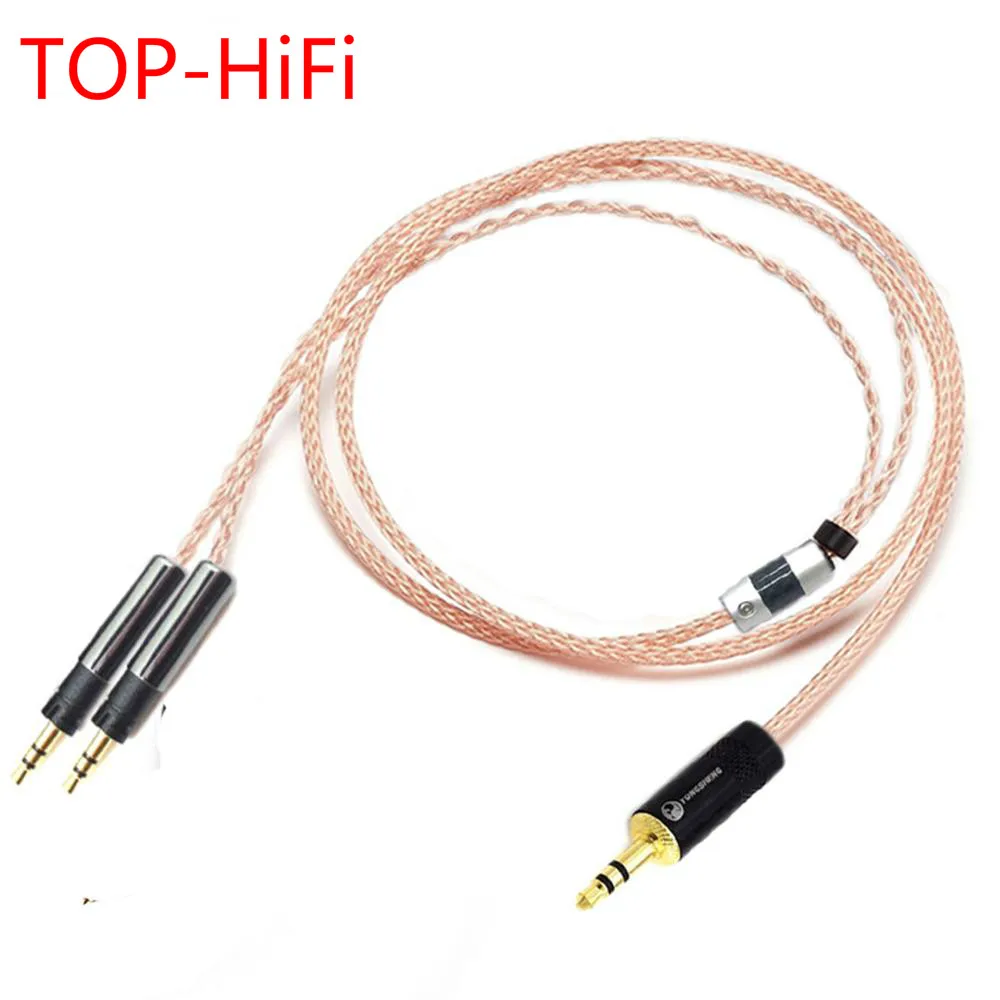 

TOP-HiFi 3.5mm Stereo 7N Single Crystal Copper Headphone Upgrade Cable for ATH-R70X R70X Headphones DIY