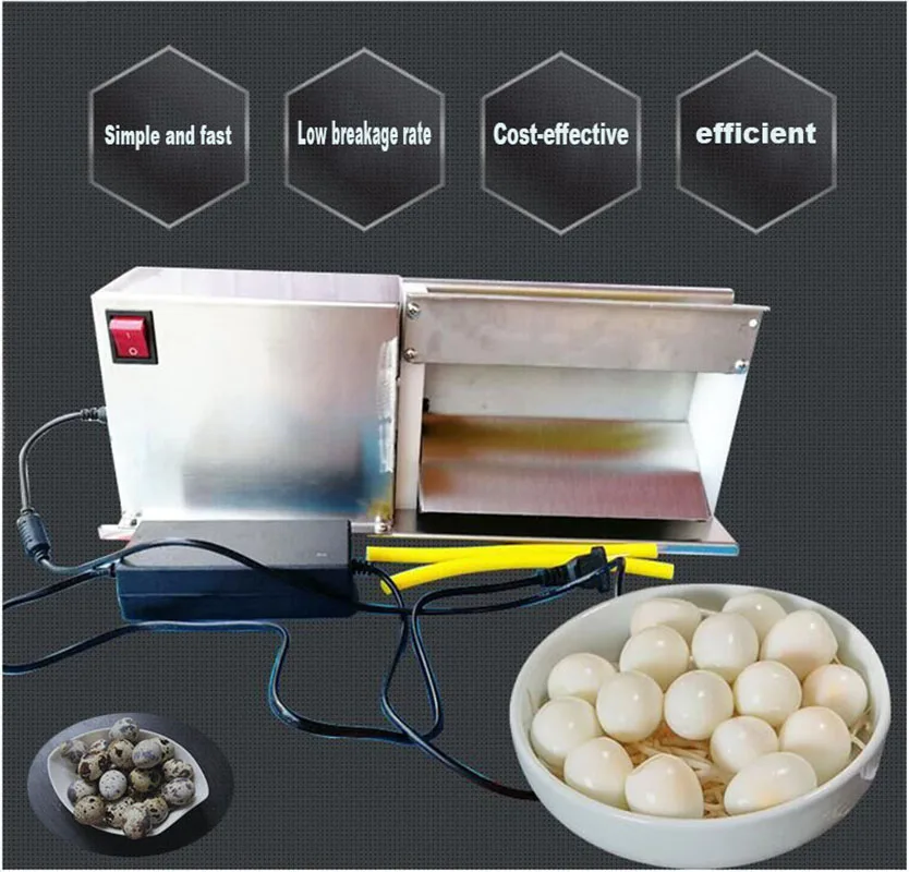 Commercial Electric Quail Egg Sheller Peeling Machine Stainless Steel Quail Egg Peeler Machine Bird Egg Shelling Machine