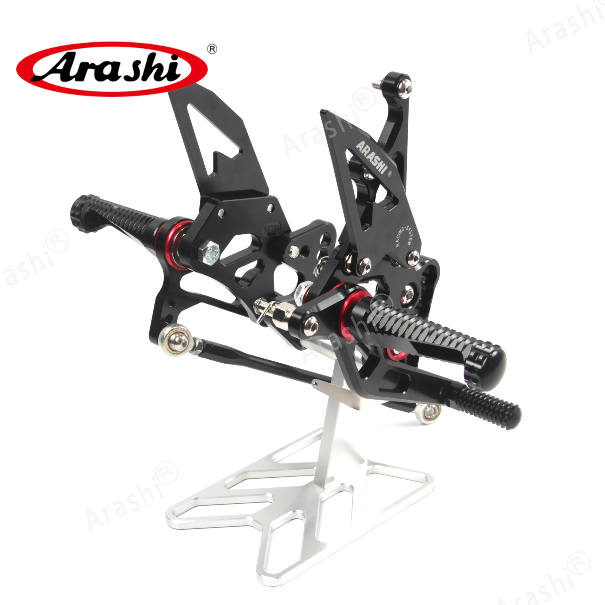 US Stock CNC Adjustable Rearset For SUZUKI GSXR1000 2005 2006 Footrests Foot Pegs Pedal Footrest GSX-R GSXR 1000 GSX1000R K5 K6