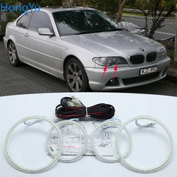 For BMW 3 Series E46 Convertible Coupe Cabrio 2004 2005 2006 Excellent Angel Eyes Ultra bright smd led Angel Eyes kit rings