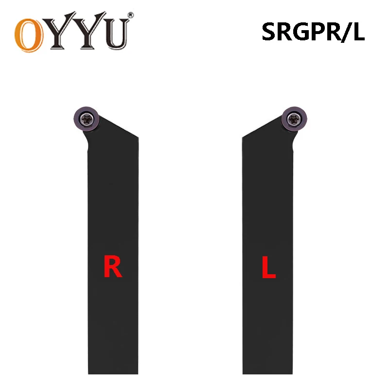 OYYU SRGPR SRGPL SRGPR1616H08 SRGPR2020K08 SRGPR2020K10 SRGPR2525M10 External Lathe Cutter CNC Turning Toolholder Carbide Insert