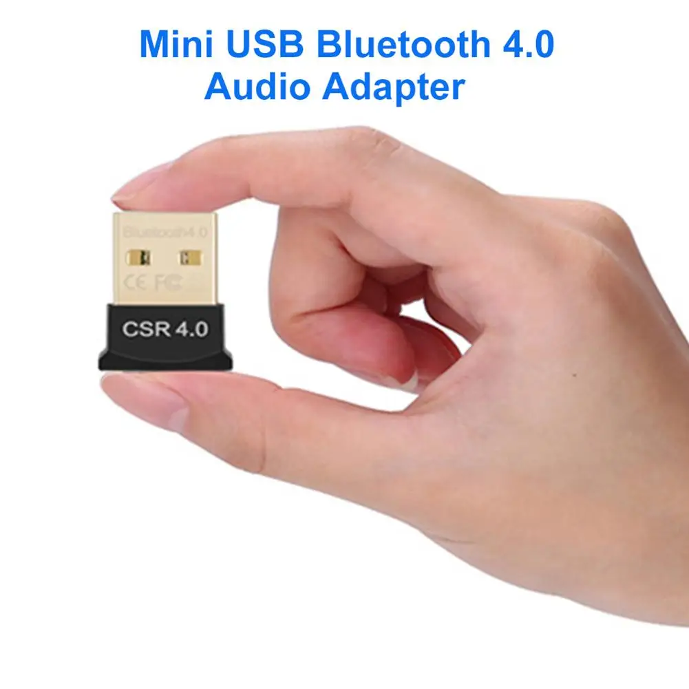 Mini 4.0 USB Bluetooth Audio Adapter Receiver for Laptop Windows 8/10 Mac Linux Mouse