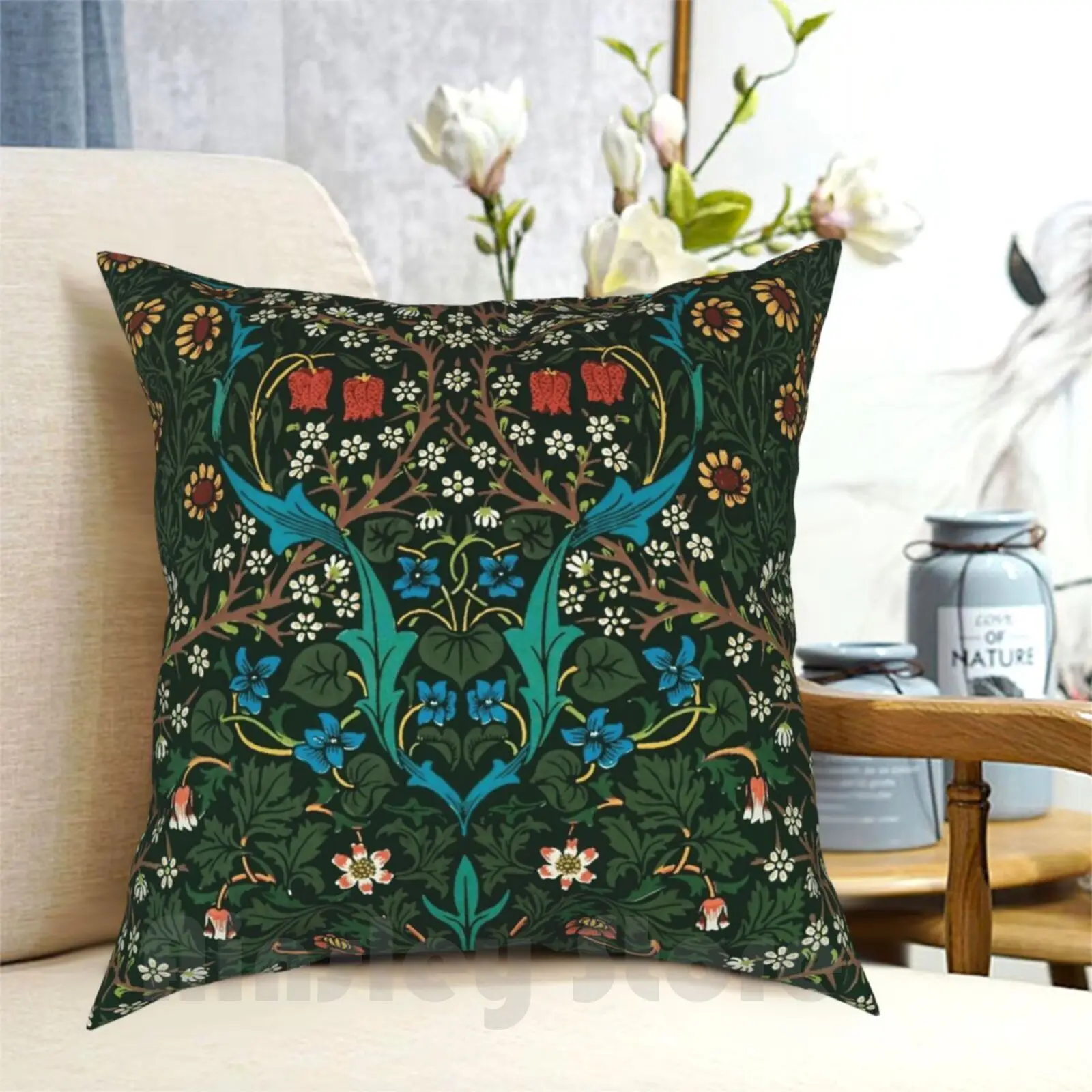 Blackthorn By William Morris , 1892 Pillow Case Printed Home Soft DIY Pillow cover William Morris William Morris William