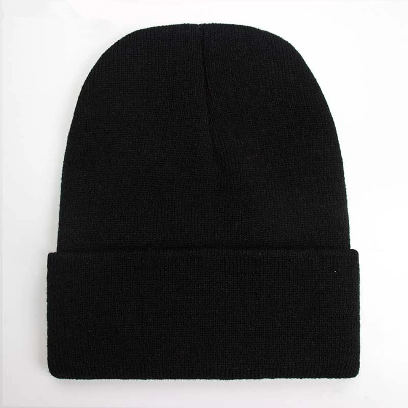 Solid Unisex Beanie Autumn Winter Wool Blends Soft Warm Knitted Cap Men Women SkullCap Hats Gorro Ski Caps 24 Colors Beanies, image 4