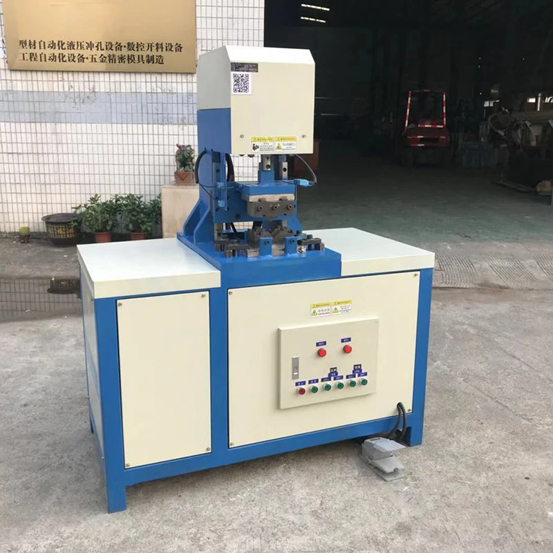 Square pipe angle Beveling Cutting  machine hydraulic cutting 90 degree angle machine angle iron channel steel cutting machine