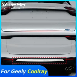 Vtear For Geely Coolray Sx11 BelGee X50 Rear Bumper Trunk Trim Rear Door Car Exterior Chrome Frame Styling Accessories Part 2020