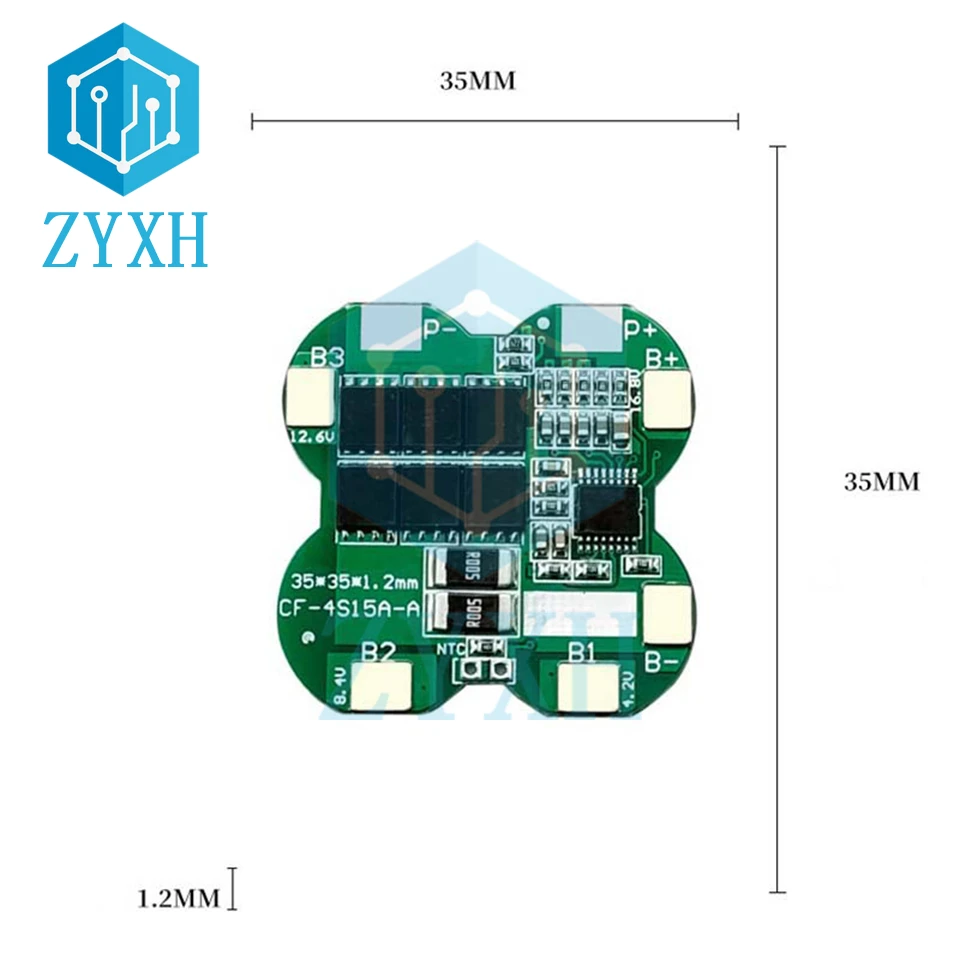 BMS 4S 18A 12A 16.8V 18650 pacchi batteria al litio scheda di carica sovraccarico/protezione da cortocircuito per Power Bank/utensili elettrici