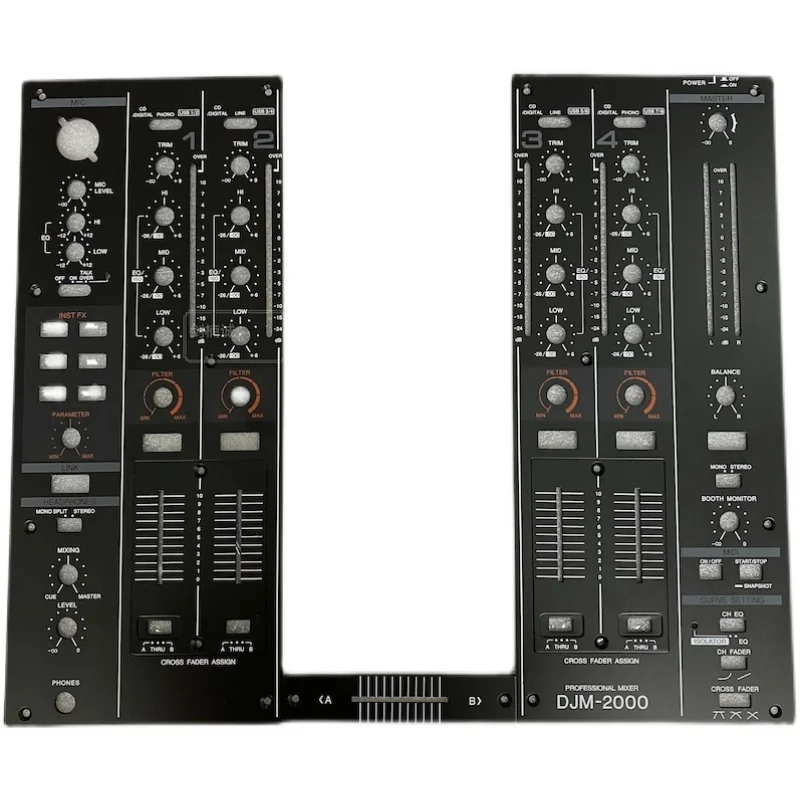 Pioneer djm-2000 mixing table panel 2000 generation table pusher panel iron plate complete disc player