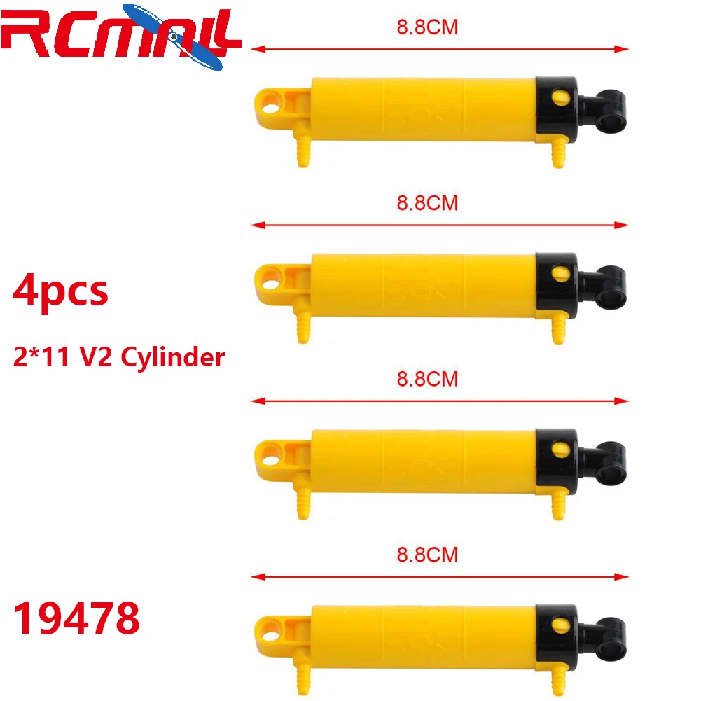 Pneumatic Parts Pump Cylinder Push Rod Switch Hose Air Tank Compatible With legoeds Pneumatic Building Blocks