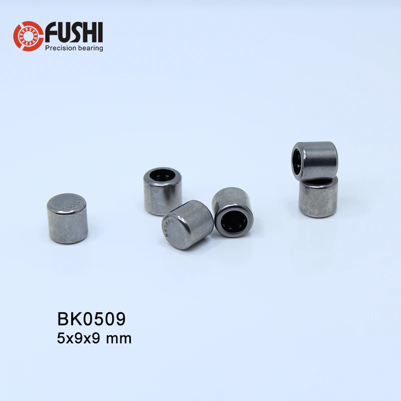 BK0509 Needle Bearings 5*9*9 mm ( 10 Pcs ) Drawn Cup Needle Roller Bearing  BK050909 Caged Closed ONE End 45941/5