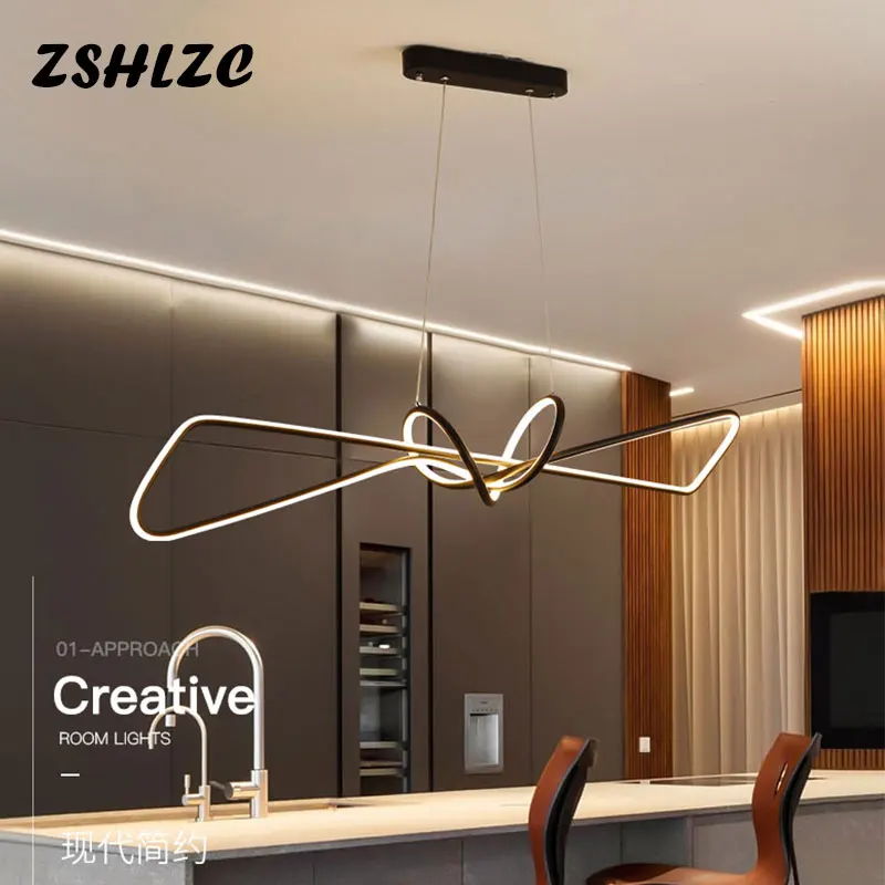 

Modern Led Pendant Light for Dining room Kitchen Living room Gold&Black Home Ceiling Led Pendant Lamp Indoor Lighting Fixtures