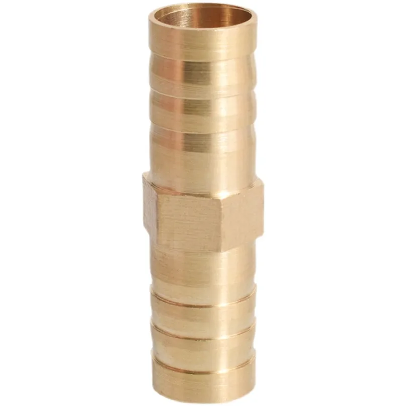 

4 5 6 8 10 12 14 16 19 25mm Hose Barb Brass Straight 2 Way Pipe Fitting Splitter Connector Coupler Home Garden