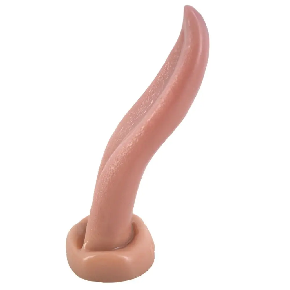 Tongue Shape Dildo Intimate Anal Plug Anal Dildo Butt Plug Vagina Masturbator Adult Sex Toys for Women