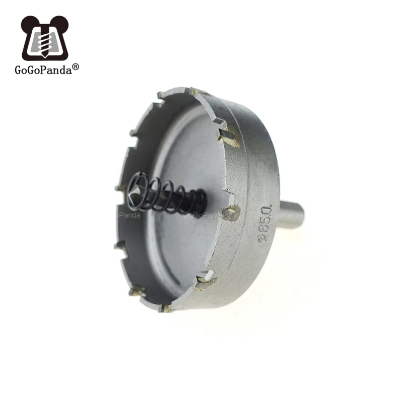 GOGOPANDA 6 Pçs/set 22-65mm Broca do Núcleo Duro Da Liga do Metal Liga de Metal Cortador De Metal buraco Saw Broca para o Aço trabalhando