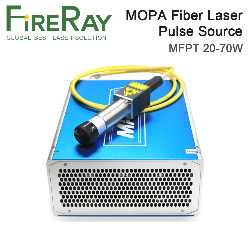 

FireRay MAX MOPA Импульсный волоконный лазерный источник с Q-переключением MFPT 20 Вт-70 Вт Высококачественный лазерный модуль для DIY волоконной лазерной маркировочной машины