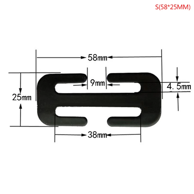 58/70MM Car Metal Safety Seat Belt Adjuster Automotive Locking Clip Belt Clamp Seat Belts Accessories