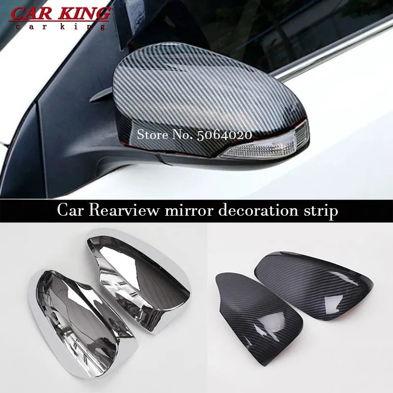 ABS Chrome Car Side Door rearview mirror Cover Trim Sticker Car Styling For Toyota Avensis 2015 2016 2017 2018 2019 Accessories