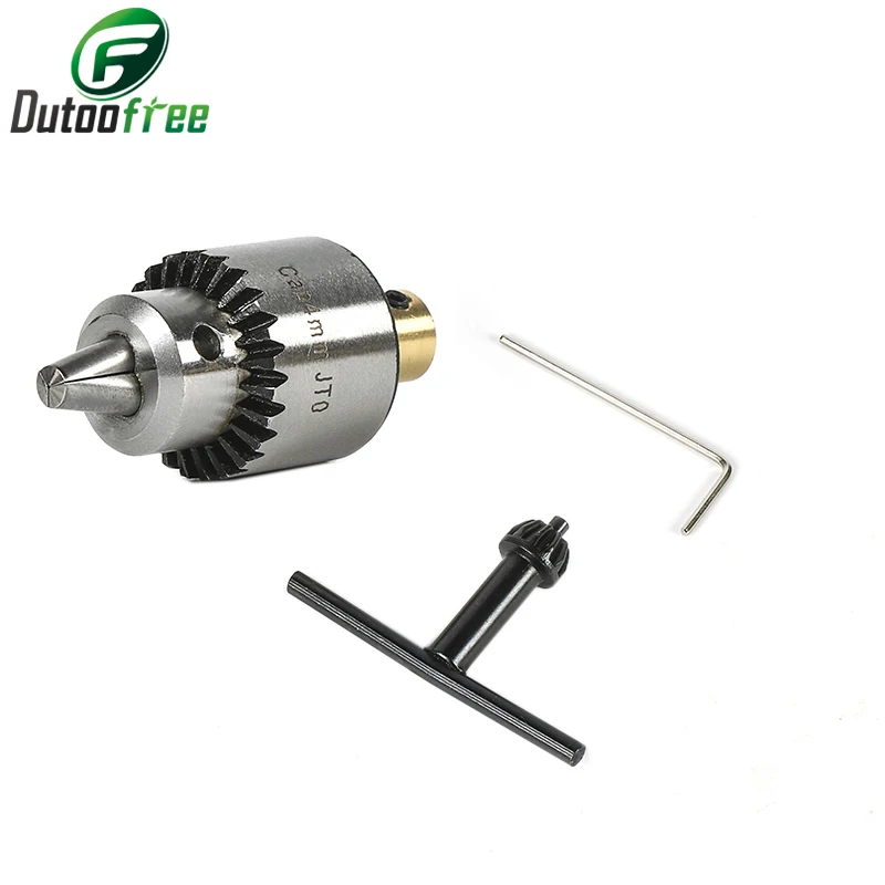 

Drill Chucks Clamping 0.3-4mm Jt0 Taper Mounted Drill Chuck With Chuck Key 3.17mm Brass Mini Electric Motor Shaft