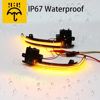 適用於Audi A4 A5 B8.5 RS5 B8 A3 8P RS3 動態方向燈 LED 閃光燈 RS4 Sline S5 流水式側後視鏡燈 2011-2016 10 最佳銷售 奧迪A4 B8動態LED方向燈 - №5