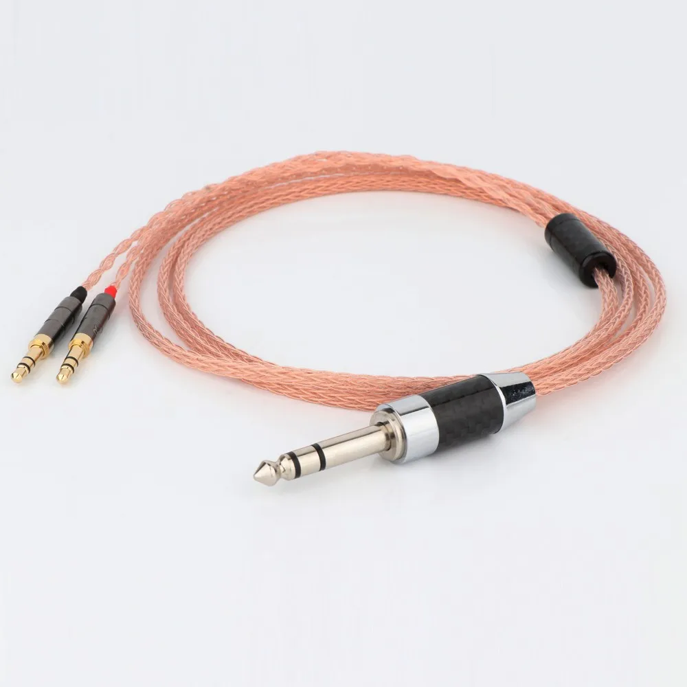 16 الأساسية 7N OCC النحاس سماعة كابل ل دينون AH-D7200 AH-D5200 AH-D9200 3.5 مللي متر سماعة دبوس LN006748