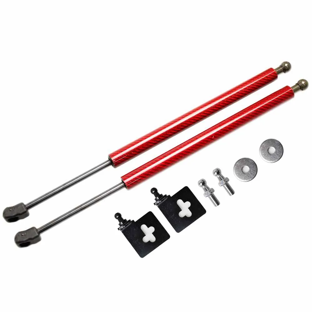 for 1992-2000 Subaru Impreza 1st GM GC GF Front Hood Bonnet Gas Struts Lift Support Shock Spring Damper Rod Charged Carbon Fiber