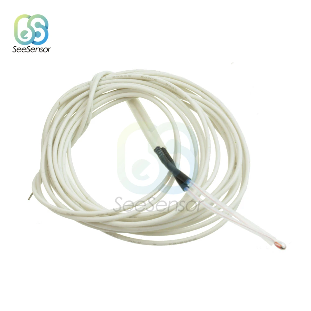 NTC Thermistor كابل سلكي ، مستشعر درجة الحرارة ، أجزاء طابعة ثلاثية الأبعاد ، سلك 1 متر ، ، 5 من من من من الأسلاك من NTC